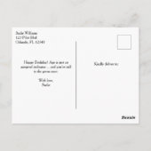 Jet Fighter Flugzeug Van Gogh Aviation Geburtstag Postkarte (Rückseite)