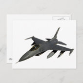 JET FIGHTER POSTKARTE (Vorne/Hinten)