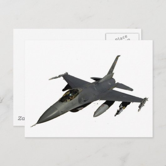 JET FIGHTER POSTKARTE (Vorne/Hinten)