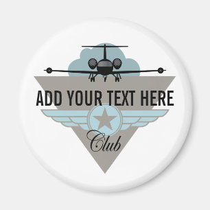 Jet-Flugzeug-Flügel-Verein Magnet