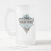 Jet-Flugzeug-Flügel-Verein Mattglas Bierglas (Links)