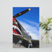 Jet-Flugzeug-Flugzeug-Pilotschicksals-Glückwünsche Briefpapier (Stehend Vorderseite)