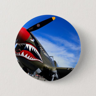 Jet-Flugzeug-Flugzeug-Pilotschicksals-Glückwünsche Button