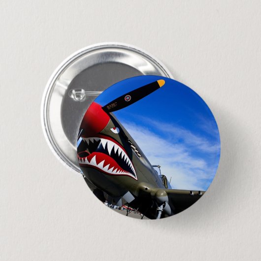 Jet-Flugzeug-Flugzeug-Pilotschicksals-Glückwünsche Button (Vorne & Hinten)