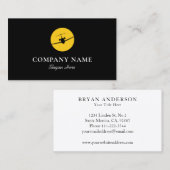 Jet-Flugzeug-Logo Visitenkarte (Vorne/Hinten)