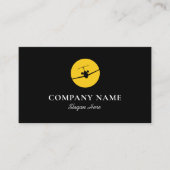 Jet-Flugzeug-Logo Visitenkarte (Vorderseite)