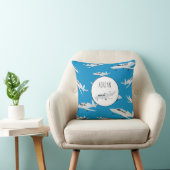 Jet-Flugzeug-Muster-Individuelle Name Kissen (Stuhl )