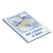 Jet-Flugzeug-Notebook Notizblock (Rechte Seite)