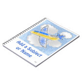 Jet-Flugzeug-Notebook Notizblock (Linke Seite)