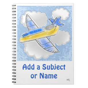 Jet-Flugzeug-Notebook Notizblock