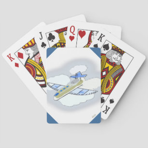 Jet Flugzeug Spielkarten
