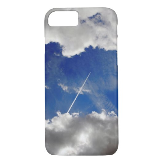 Jet-Flugzeug-Wege zwischen Wolken Case-Mate iPhone Hülle (Rückseite)