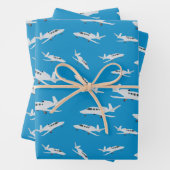 Jet-Flugzeugmuster Geschenkpapier Set (Beispiel)