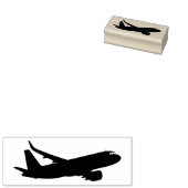 Jet Flying Silhouette Gummistempel (Stempel)