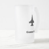 Jet Game On Mattglas Bierglas (VorderseiteRechts)