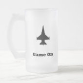 Jet Game On Mattglas Bierglas (Links)