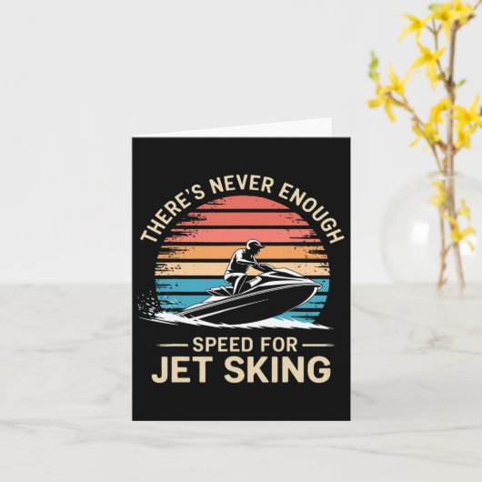 Jet-Geschwindigkeit Es gibt nie genug Geschwindigk Karte (Gelbe Blume)