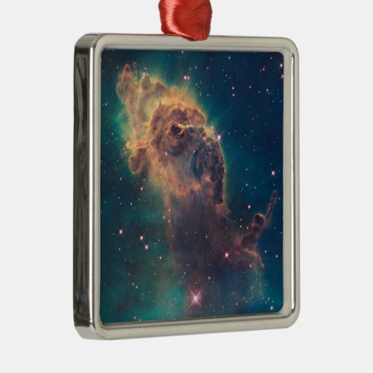 Jet in Carina Nebula Postcard Ornament Aus Metall (Rechts)