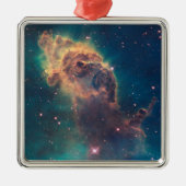 Jet in Carina Nebula Postcard Ornament Aus Metall (Vorne)