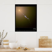 Jet in M87 Hubble Telescope-Foto Poster (Küche)