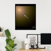 Jet in M87 Hubble Telescope-Foto Poster (Heimbüro)