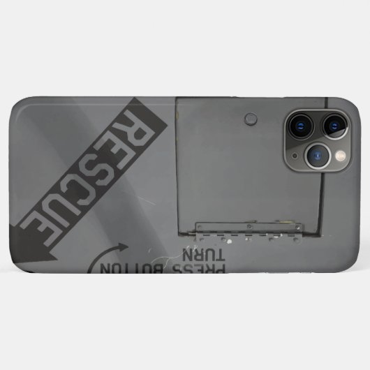 Jet-Kampfflugzeug-Rumpf (Rettung) Case-Mate iPhone Hülle (Rückseite (Horizontal))