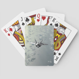 Jet kämpft über Meer Spielkarten
