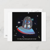 Jet Lag Cartoon 9492 Postkarte (Vorne/Hinten)