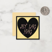 JET LAG HAG REISEDESIGN MITTEILUNGSKARTE (Vorderseite/Rückseite Beispiel)