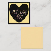 JET LAG HAG REISEDESIGN MITTEILUNGSKARTE (Vorne/Hinten)