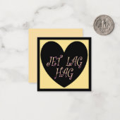 JET LAG HAG TRAVEL DESIGN MITTEILUNGSKARTE (Vorderseite/Rückseite Beispiel)