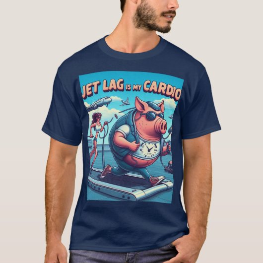 Jet Lag ist mein Cardio T-Shirt (Vorderseite)