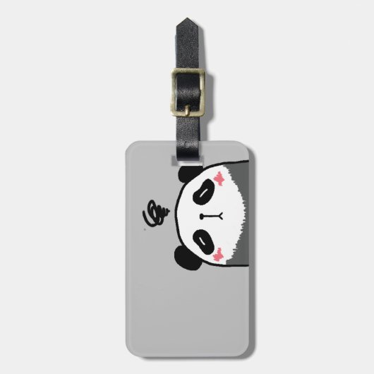 Jet Lag Panda Gepäckanhänger (Vorderseite vertikal)