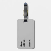 Jet Lag Panda Gepäckanhänger (Rückseite vertikal)