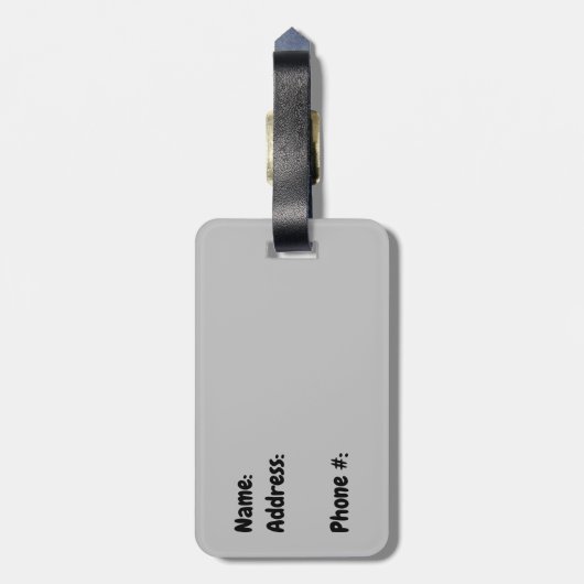 Jet Lag Panda Gepäckanhänger (Rückseite vertikal)