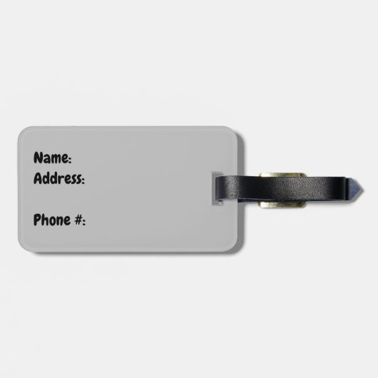 Jet Lag Panda Gepäckanhänger (Rückseite horizontal)