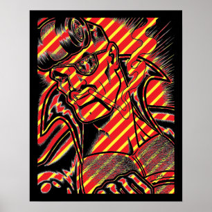 Jet Latex™/Am Steuer Poster