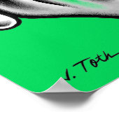 Jet Latex™/gebrochene Nase Poster (Ecke)