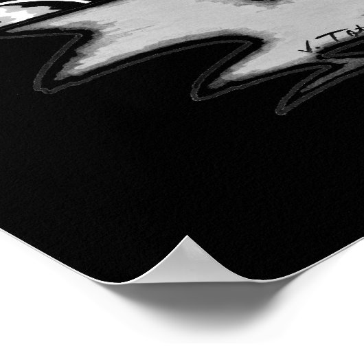 Jet Latex™/Spaceship Poster (Ecke)