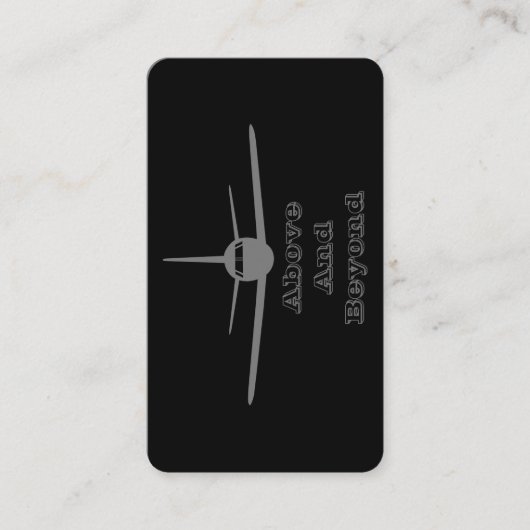 Jet Liner Oben und jenseits Begleitkarte (Vorderseite)