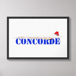 Jet mit fett blauem Text verbinden Fotodruck