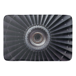 Jet-Motor-Badmatte, creepy Technik, Flugzeug Badematte