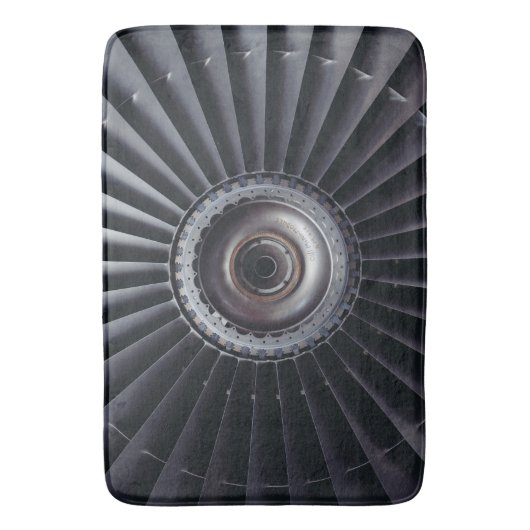 Jet-Motor-Badmatte, creepy Technik, Flugzeug Badematte (Vorderseite Vertikal)