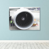 Jet Motor Canvas Print Leinwanddruck (Insitu (Holzboden))