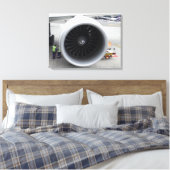 Jet Motor Canvas Print Leinwanddruck (Insitu (Schlafzimmer))