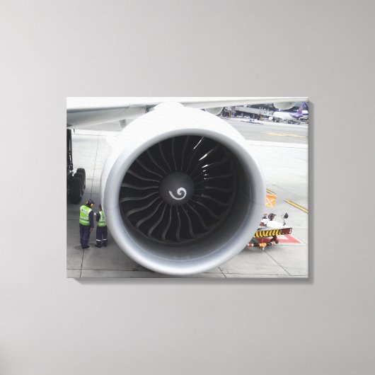 Jet Motor Canvas Print Leinwanddruck (Vorderseite)