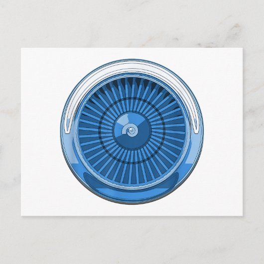 Jet Motor Feiertagspostkarte (Vorderseite)