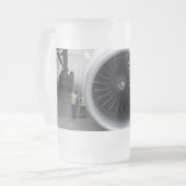 Jet Motor Mattiert Glass Tasse (Vorderseite Links)