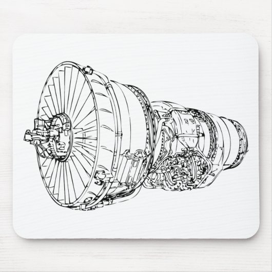 Jet-Motor Mousepad (Vorne)