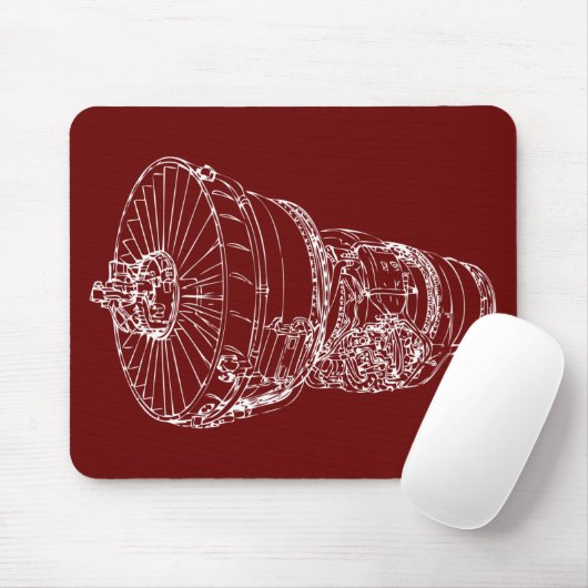 Jet-Motor Mousepad (Mit Mouse)